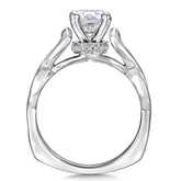 Spiral Style Diamond Engagement Ring